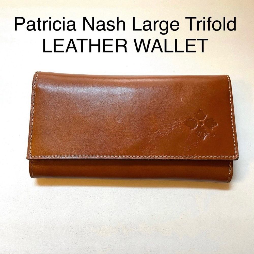 💰 Patricia Nash Genuine Leather Large Wallet Trifold Organizer